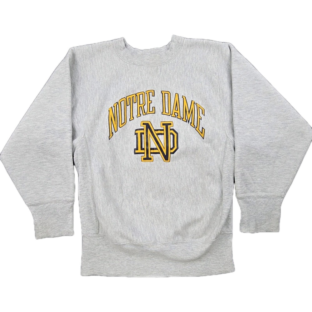 Champion Reverse Weave Notre Dame Vintage 1980s Crewneck Small USAFootball